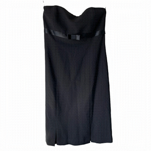 ARITZIA Talula Babaton Vintage Wool Blend Strapless Black Mini Dress Size 4